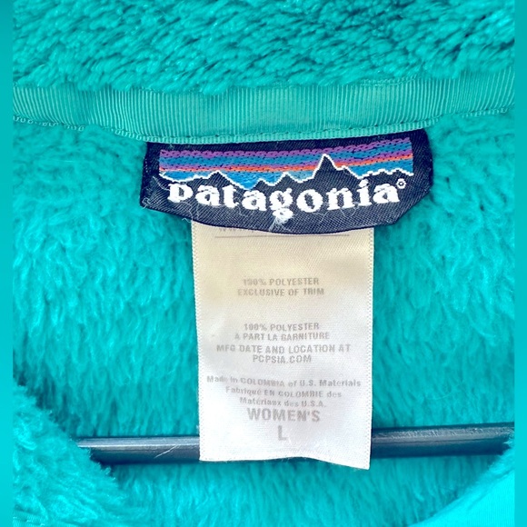 Patagonia Womens Re-Tool Snap-T Fleece Pullover Sweater Teal - Picture 4 of 5